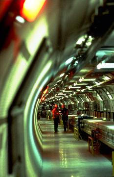 Inside the LEP tunnel