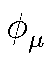 $ \phi_{\mu }^{}$