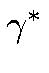 $ \gamma^{*}_{}$