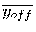 $\displaystyle \overline{y_{off}}$