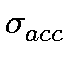 $ \sigma_{acc}^{}$