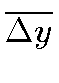 $\displaystyle \overline{\Delta y}$