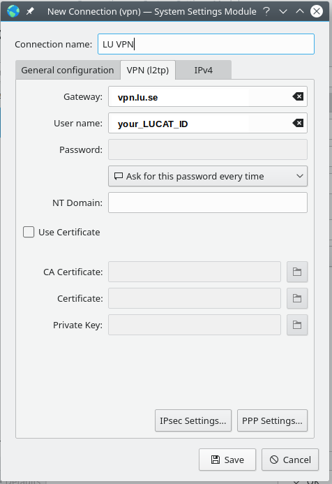  Configure VPN