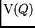 $\displaystyle \mt{V}(Q)$