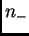 $ n_-$