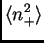 $\displaystyle \<n_+^2\>$