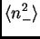 $\displaystyle \<n_-^2\>$