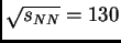 $ \sqrt{s_{NN}} = 130$
