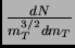 $ \frac{dN}{m_T^{3/2}dm_T}$