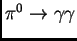 $ \pi^0\rightarrow\gamma\gamma$